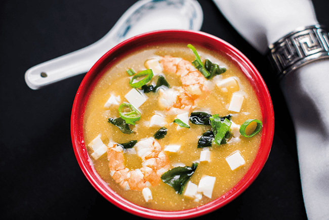 18. Miso shiru, sopa japonesa de algas