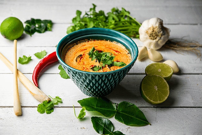 19. Tom Yam Kum, sopa thailandesa con langostinos