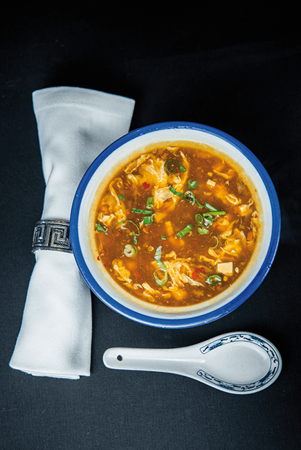 17. Sopa agridulce de ternera con verduras