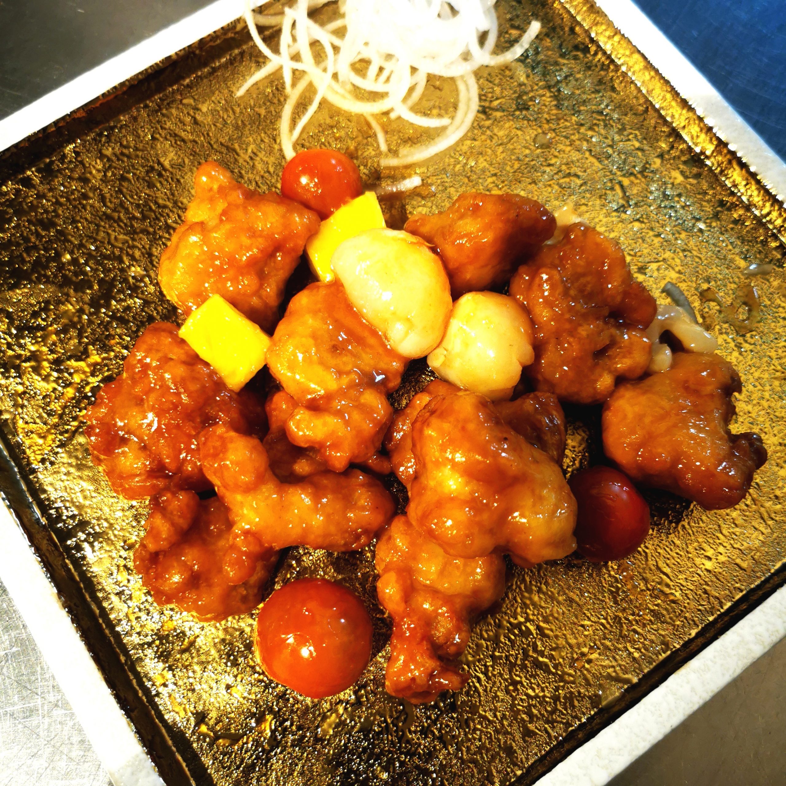 57a. Pollo Agridulce con Frutas
