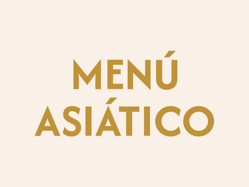 Menú Asiático