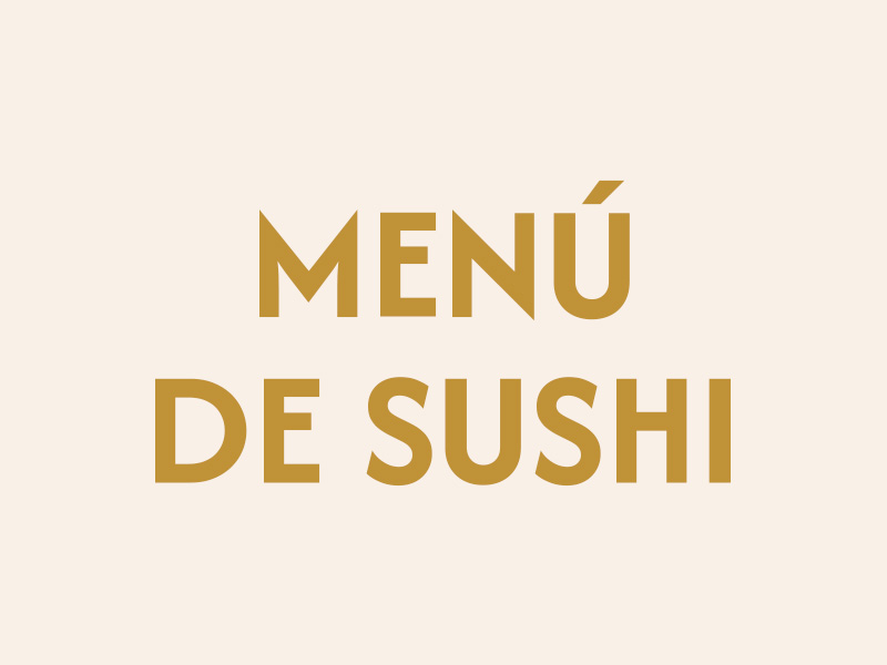 Menú de Sushi